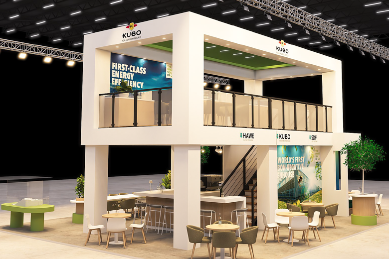Kubo Group booth at the Greentech fair new style